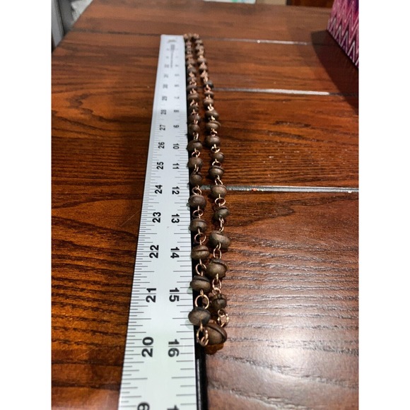 Real Coffee Beans Copper Chain 16 Inch Necklace! - Picture 6 of 7